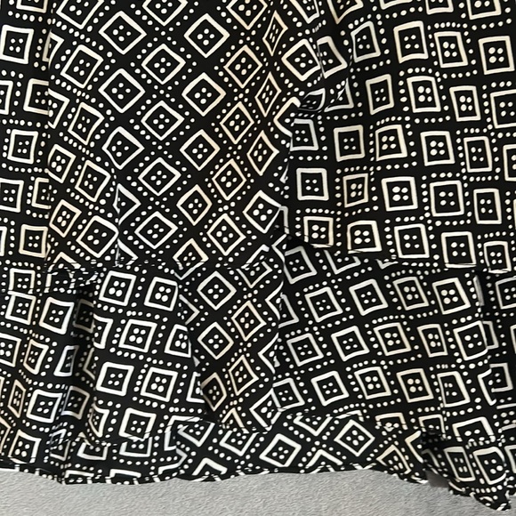 NWT Diane Von Furstenberg Samuel’s Silk Printed Shirtdress Black White Sz 0 - Picture 9 of 13